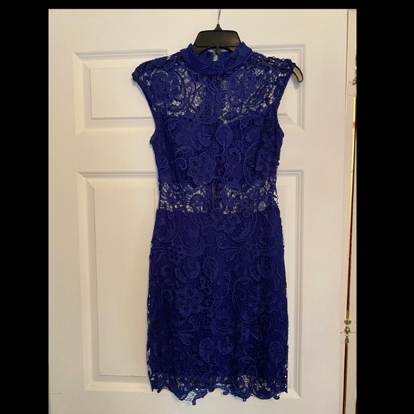 Dresses & Skirts - Cobalt blue lace dress